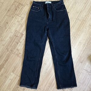 Ankle straight high rise